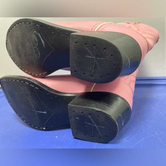 Old West Children's Pink Cowgirl Boots Man Made Material - Picture 14 of 15